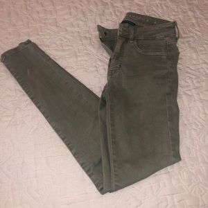 American Eagle Olive Skinny Sz 2